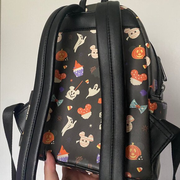 Disney Loungefly Halloween Park Snacks Mini Backpack - Picture 2 of 3